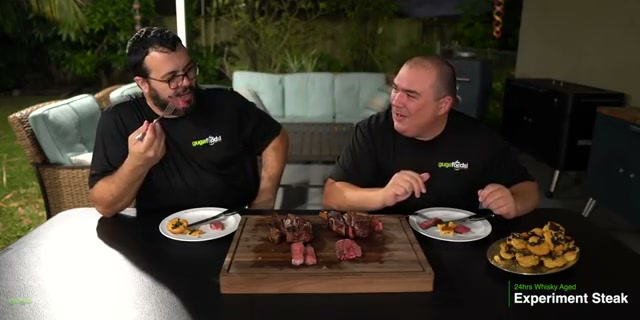 Maumau smelling the whiskey steak and reacting to the alcohol scent, the key rev