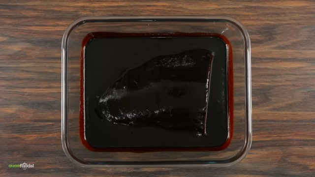 Refrigerating the hoisin-marinated steaks for months