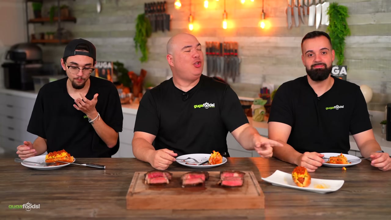 Ink coming off the motor oil steak onto the plate - visually wild moment that sh