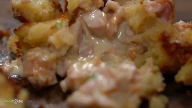 Finished plated coxinhas with beautiful golden panko crust and bone presentation