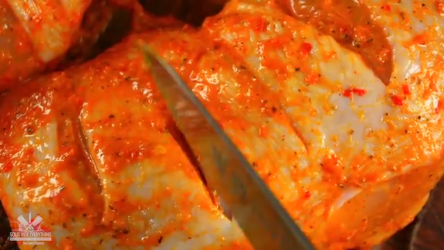 Marinated chicken hitting the grill with basting, the core cooking technique in 