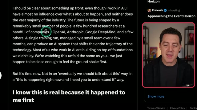 Matt Schumer's viral article on X