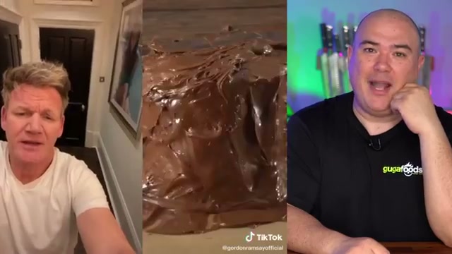 Nutella being spread on steak, the key visual of the experiment Guga learned the